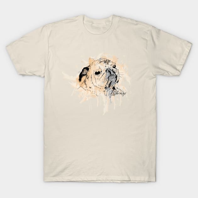 George the pug T-Shirt by geckolir